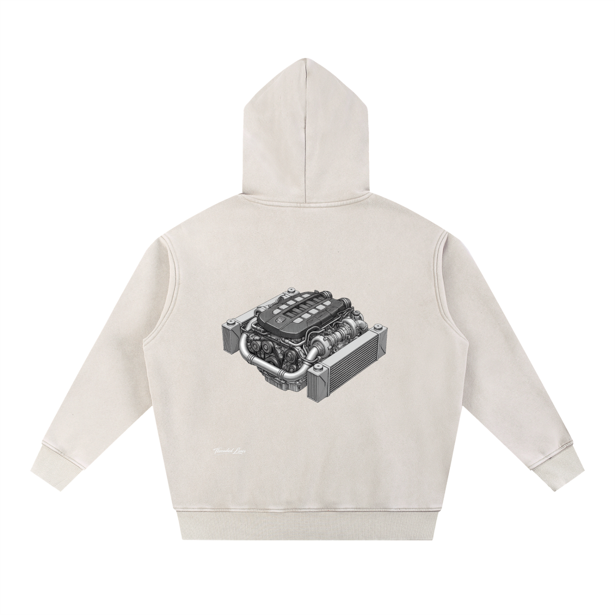 Snow Wash Fleece Oversize Hoodie