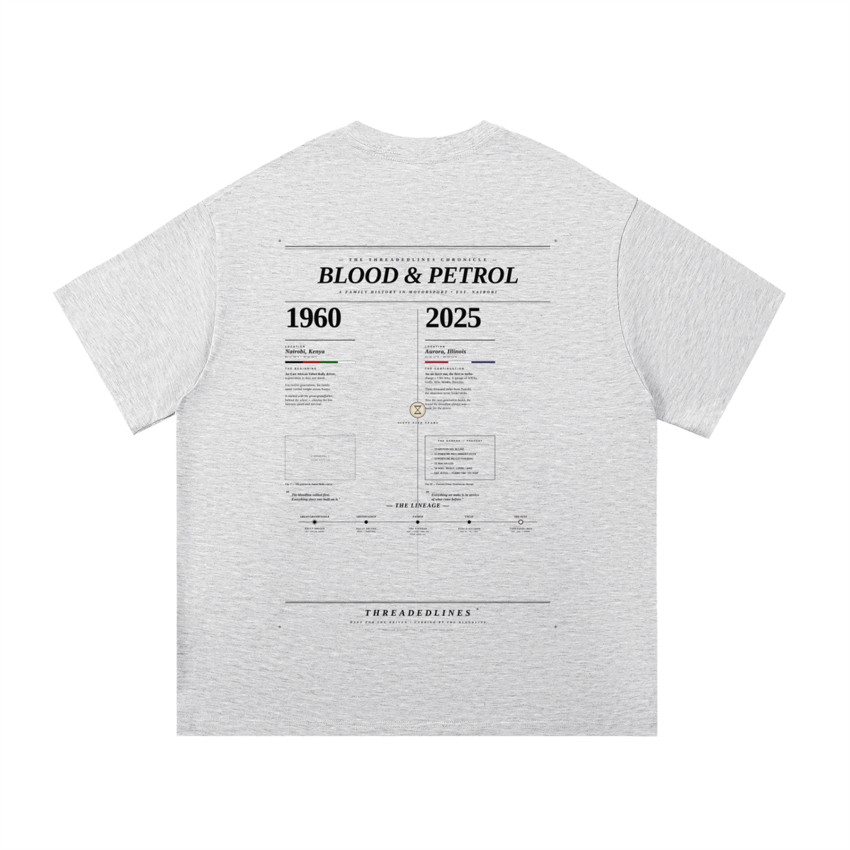 Threaded Lines Roots Tee