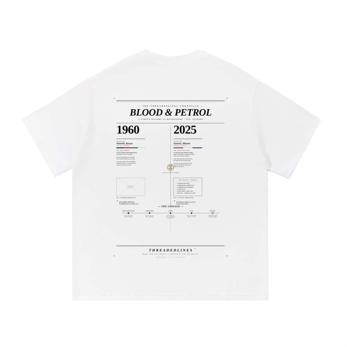 Threaded Lines Roots Tee
